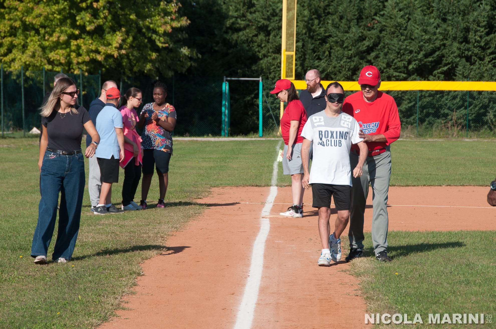 Ragazzi della CPL di San Bonifacio provano il Baseball per Ciechi insieme agli assistenti Crazy Sambonifacese